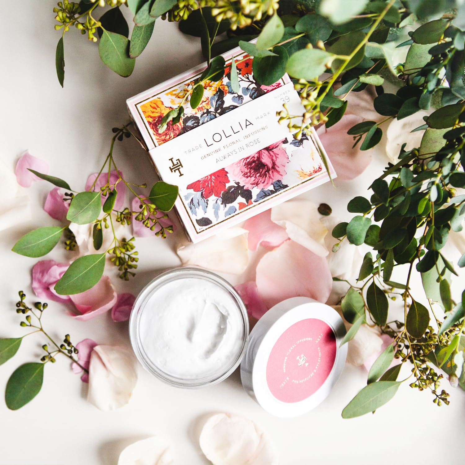 Lollia Always In Rose Whipped Body Butter - Luxurious Hydrating Moisturizer for Dry Skin | Perfect for Daily Use & Gift Giving