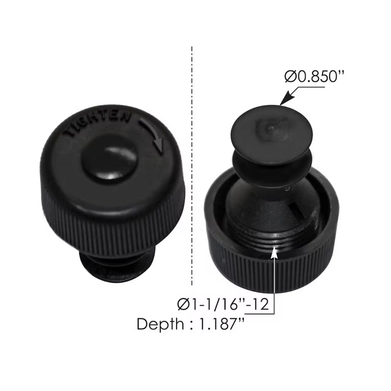 Automann Power Steering Reservoir Cap - Replacement for Smooth Steering Performance - Perfect for Trucks, SUVs, and Classic Cars
