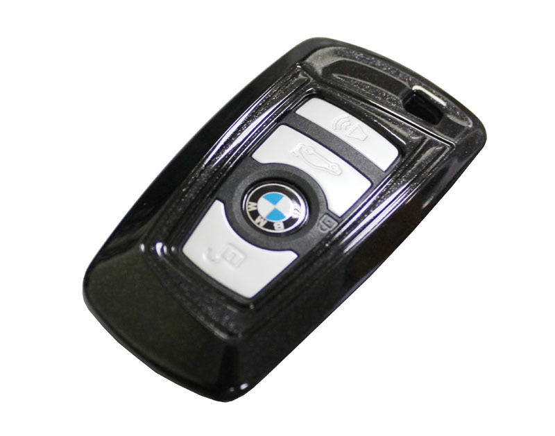 Premium Glossy Black Smart Key Fob Shell Replacement for BMW 1/2/3/4/5/6/7/X3 Series - Exact Fit, Durable Protection (Perfect for Daily Use, Car Key Upgrade & Enhanced Style)