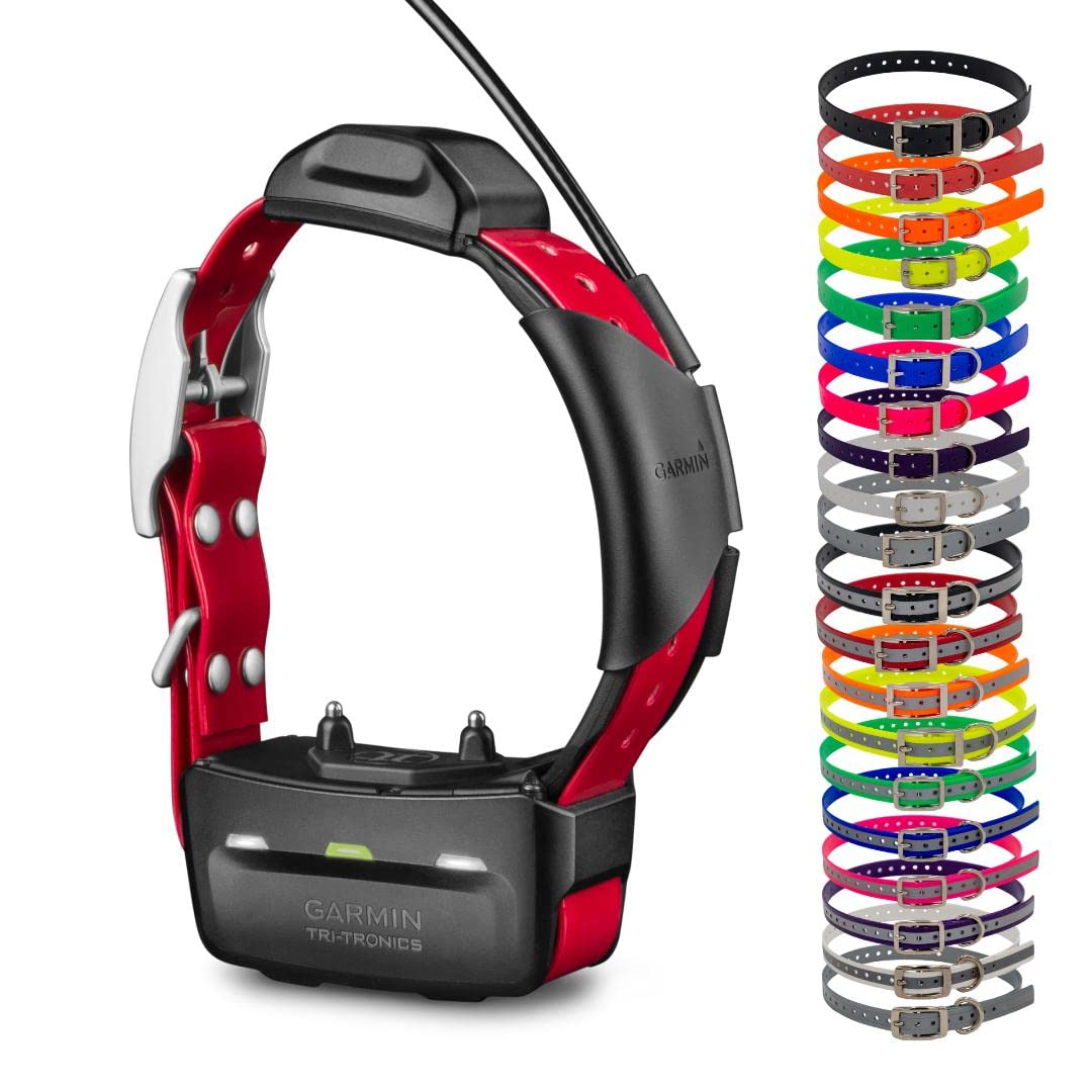 TT15x GPS Dog Collar with Reflective Strap - Waterproof Tracking & Training Device for Dogs - Choose Your Color (Black/Blue/Red) - Perfect for Hiking, Hunting & Outdoor Adventures