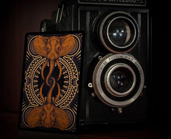 Limited Edition Gilded Night Playing Cards by Elephant - Premium Gold Foil Deck for Collectors & Card Magic Performances - Perfect for Poker Nights, Gifts & Magic Shows