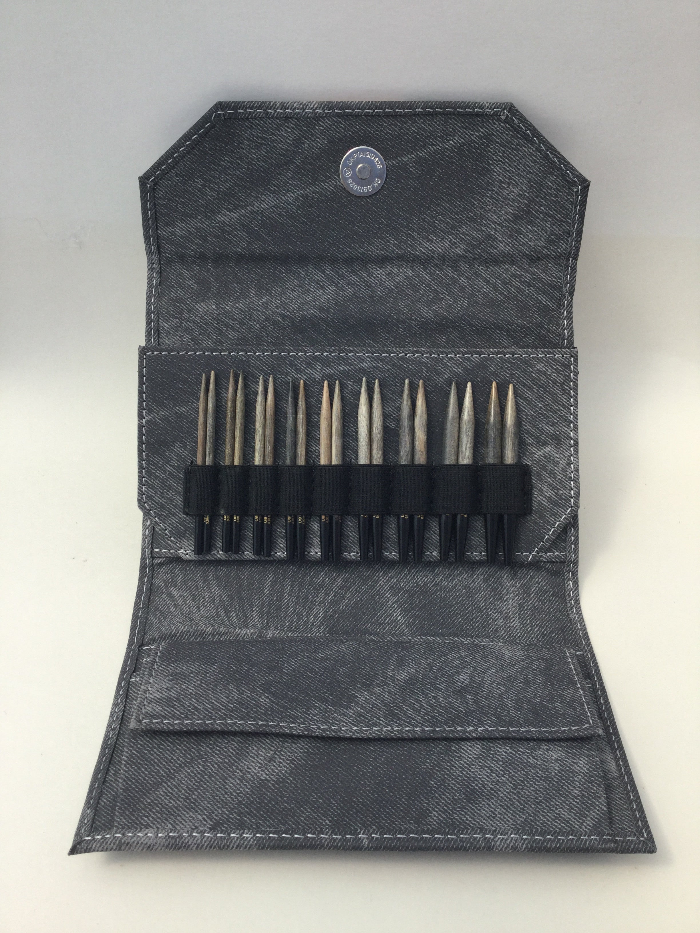 Lykke Driftwood Short Interchangeable Knitting Needle Set - Wooden Circular Knitting Needles for Crochet & Yarn Crafts - Perfect for Hats, Scarves & Sweaters