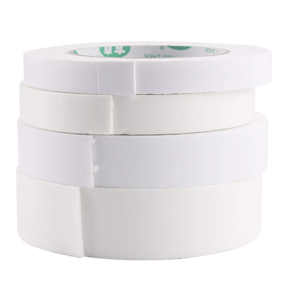 Double Sided Tape - 6 Rolls High Density Foam Tape with Strong Adhesive for Carpets, Home, Office, School, DIY Crafts & Window Sealing | Perfect for Mounting, Hanging Decorations & Weatherproofing