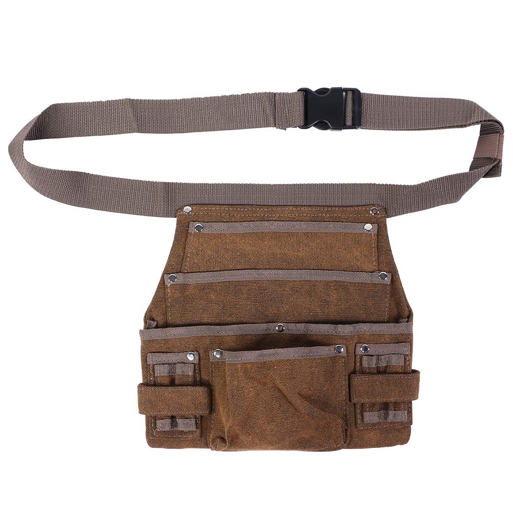 Adjustable Waist Tool Storage Bag for Gardening & Carpentry - Durable Hand Tool Organizer with Pockets for Backyard, DIY & Outdoor Work