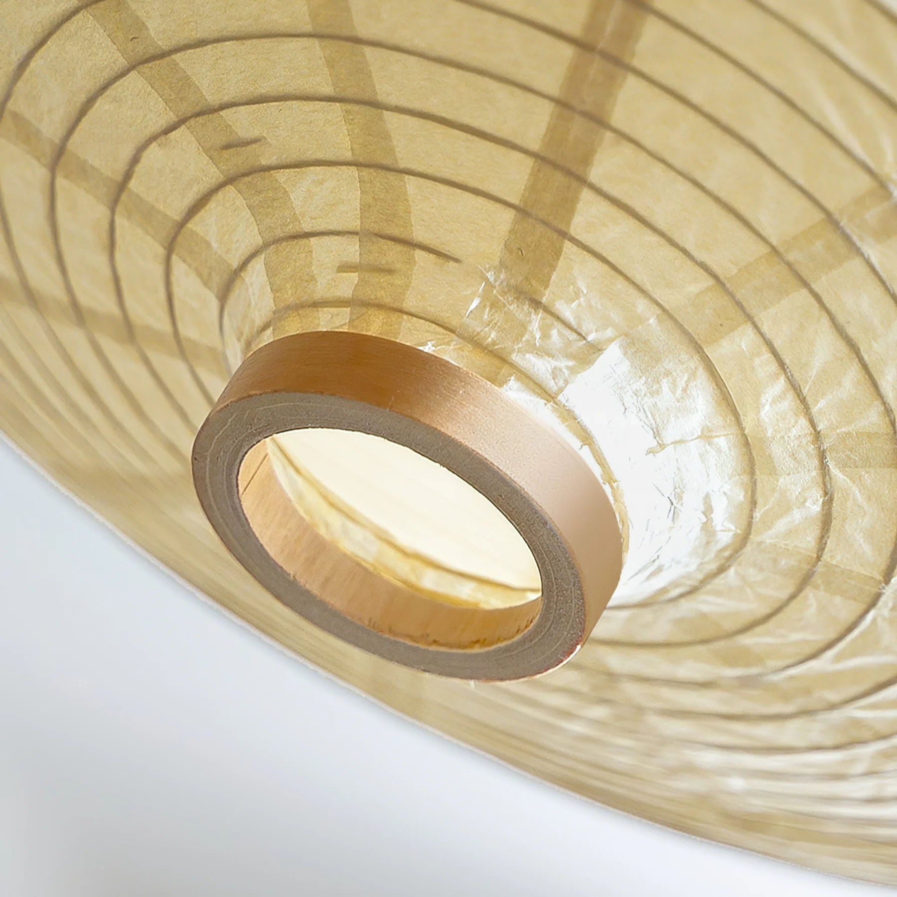 Handmade Washi Paper Pendant Lamp - Japanese Style Rice Paper Hanging Light for Living Room, Bedroom & Dining Room Decor