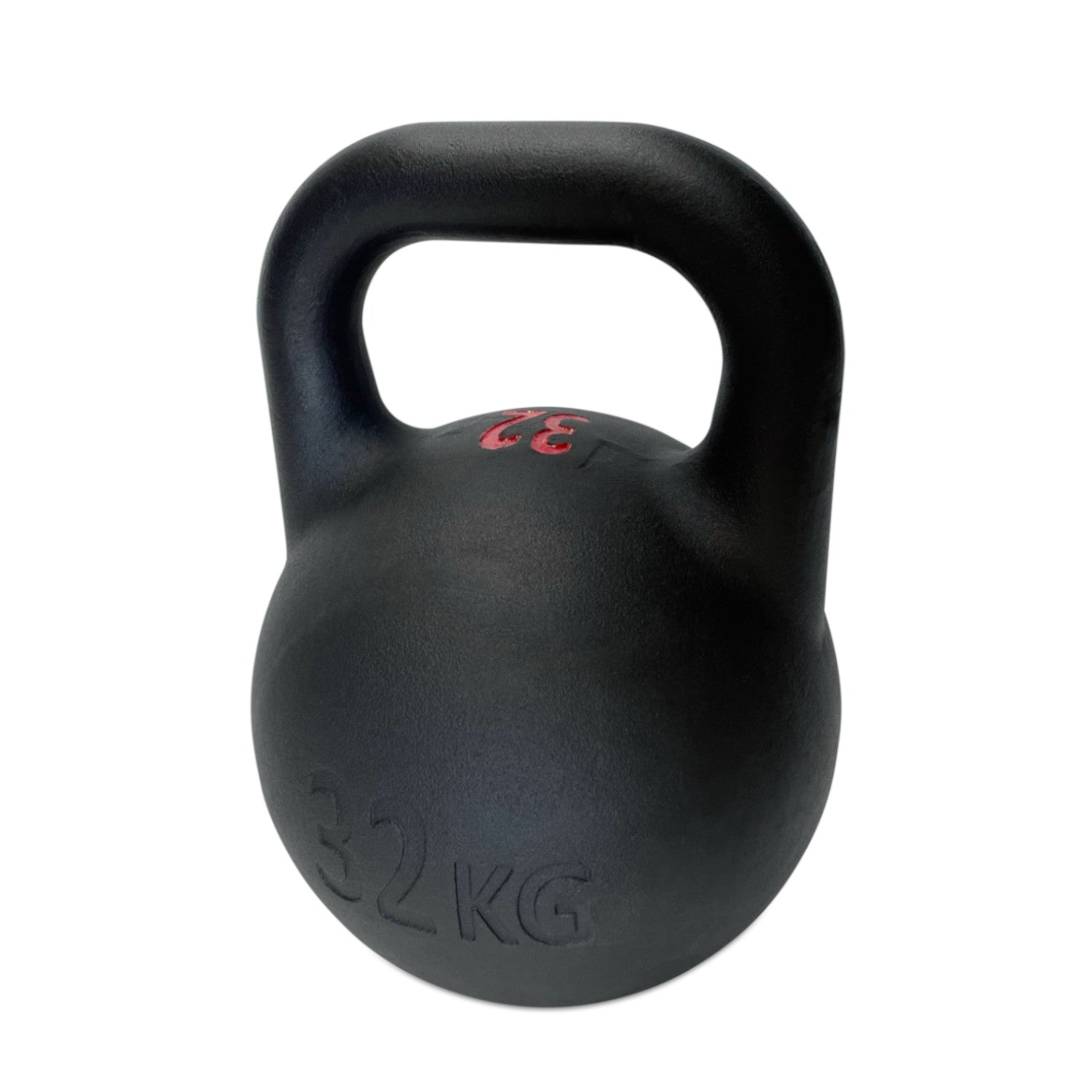 Premium 32KG Competition Kettlebell - Professional Black Cast Iron Weight for CrossFit, Strength Training & Home Gym Workouts
