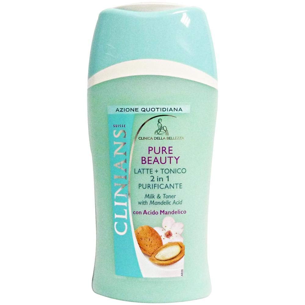 Purifying Milk & Tonic 2-in-1 with Mandelic Acid & Fruit Acids | 200ml Facial Cleanser for Acne-Prone Skin | Gentle Exfoliation & Deep Cleansing for Daily Skincare Routine