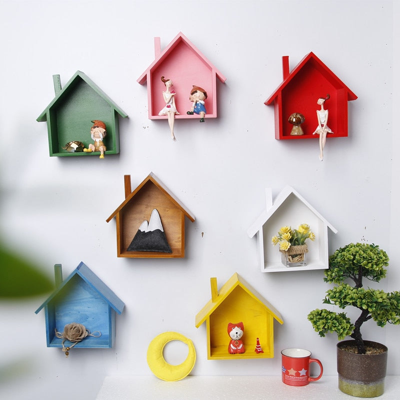 Small Wall Shelves for Home Decor - Space Saving Floating Shelves for Living Room, Bedroom, Bathroom & Kitchen Organization