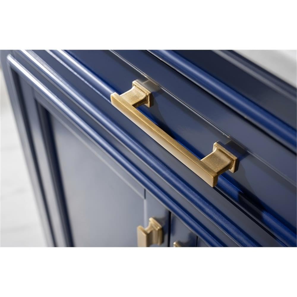 Modern Blue Bathroom Vanity 30 Inch - Design Element ML-30-BLU with Soft-Close Doors & Drawers - Perfect for Small Bathrooms, Powder Rooms & Coastal Home Decor
