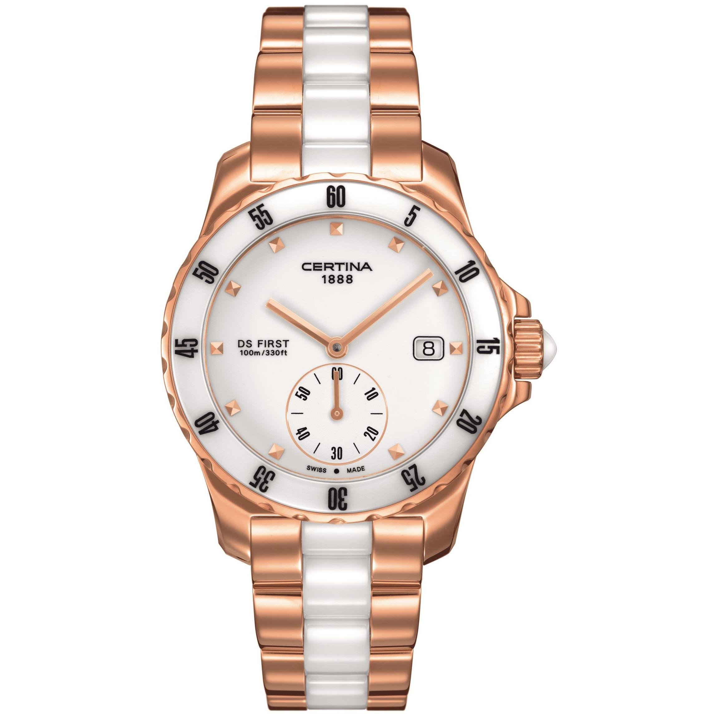 Certina Women's Analog Quartz Wristwatch - Stainless Steel Watch for Everyday Wear, Office & Special Occasions