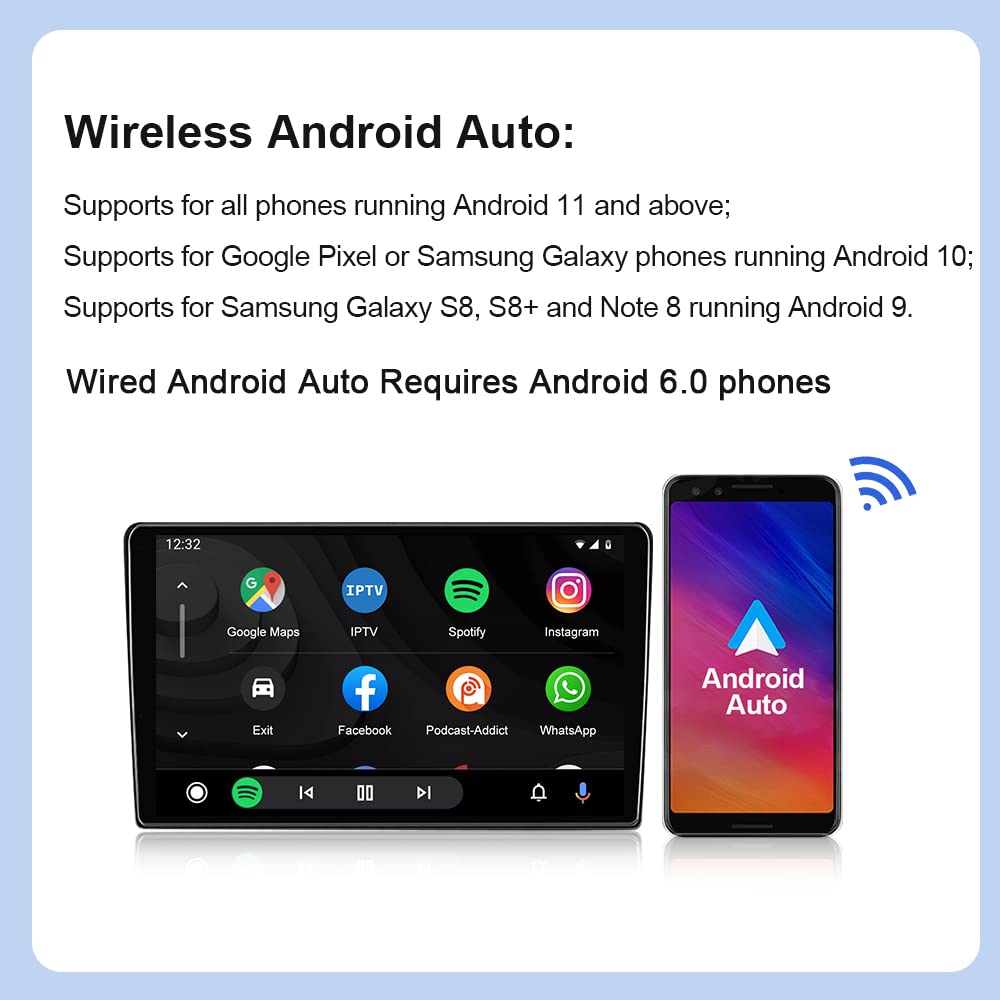 2024 Upgraded CarlinKit 4.0 2-in-1 Wireless CarPlay & Android Auto Adapter - Plug & Play Converter for OEM Wired to Wireless - 5.8GHz Low Latency - Perfect for Commuting, Road Trips & Hands-Free Driving