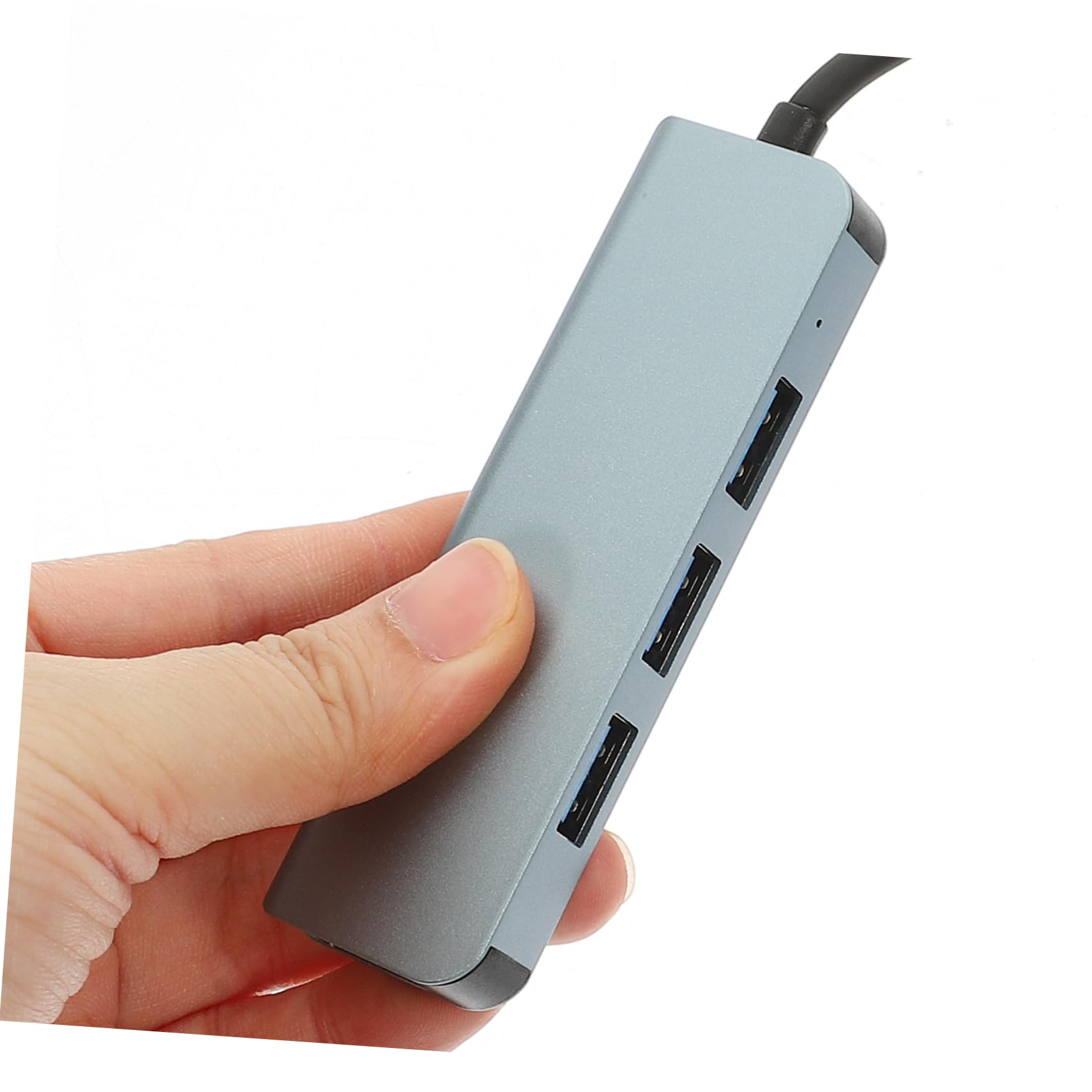 Veemoon 4-Port USB 3.0 Hub for Laptop, High-Speed USB Splitter with Data Transfer & Charging, Compact Multi-Port USB Hub for MacBook, PC, Tablet & Phone - Perfect for Home Office, Travel & Workspace Setup
