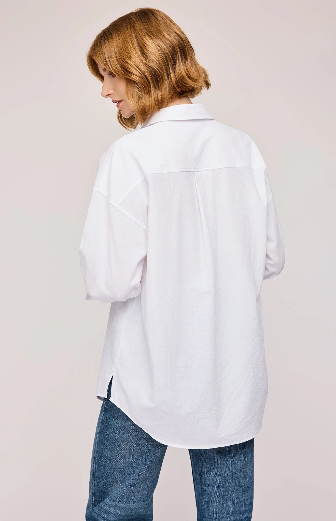 Gentle Fawn Callahan White & Cappuccino Button Down Shirt for Women | Casual Office Wear & Date Night Outfits