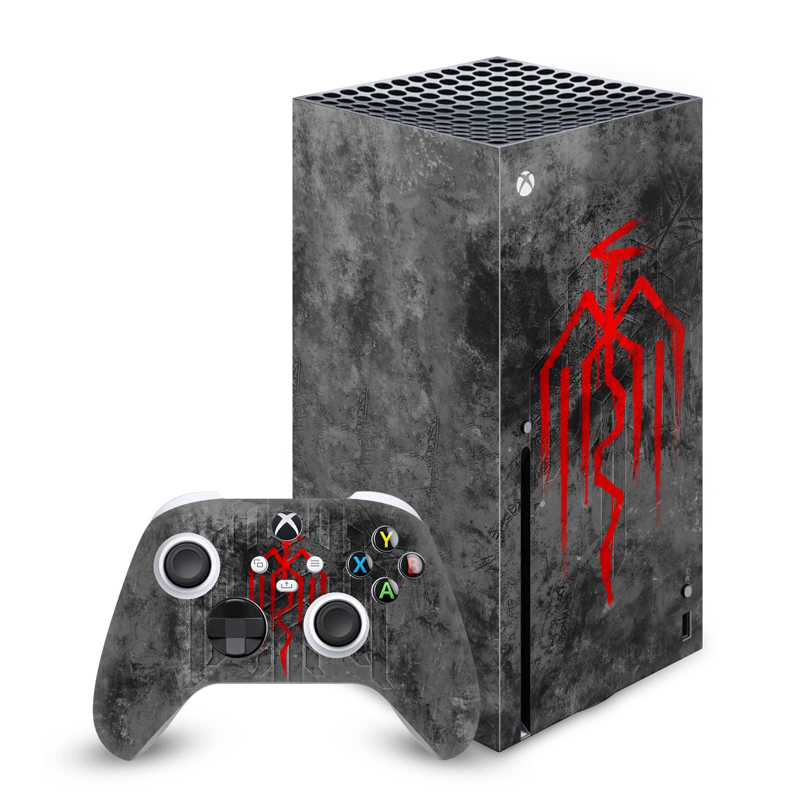 Official EA BioWare Dragon Age Symbol of the Chains City Heraldry Vinyl Skin Gaming Sticker Decal - Compatible with Xbox Series X Console & Controller Bundle - Perfect for Gaming Setups & Collectors