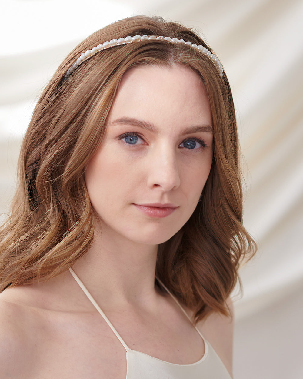 Elegant Freshwater Pearl Headband for Women - Boho Wedding Hair Accessories & Bridal Hair Vine - Perfect for Beach Weddings, Prom, and Special Occasions