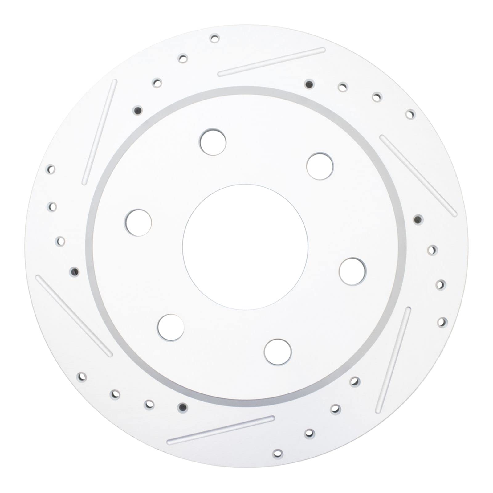 High-Performance Drilled & Slotted Brake Rotor Pair for GMC Sierra/Silverado 1500/2500/3500 - Heat-Resistant Coated - Perfect for Towing, Off-Roading & Heavy-Duty Use