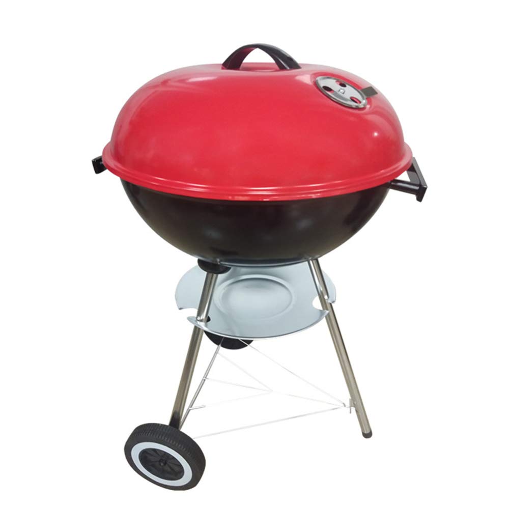 17 Inch Portable Charcoal Grill with Enamel Coating | Compact Kettle BBQ Smoker | Large Cooking Surface for Backyard, Camping & Tailgating | Durable Outdoor Grill for Patio, Garden & Picnic Use
