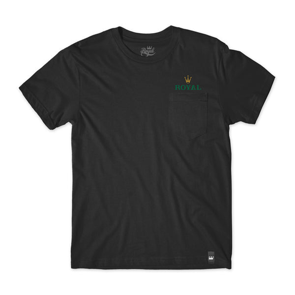Royal Rollie Pocket Short Sleeve Tee - Black | Casual & Comfortable Cotton T-Shirt for Everyday Wear | Perfect for Streetwear, Outings & Layering