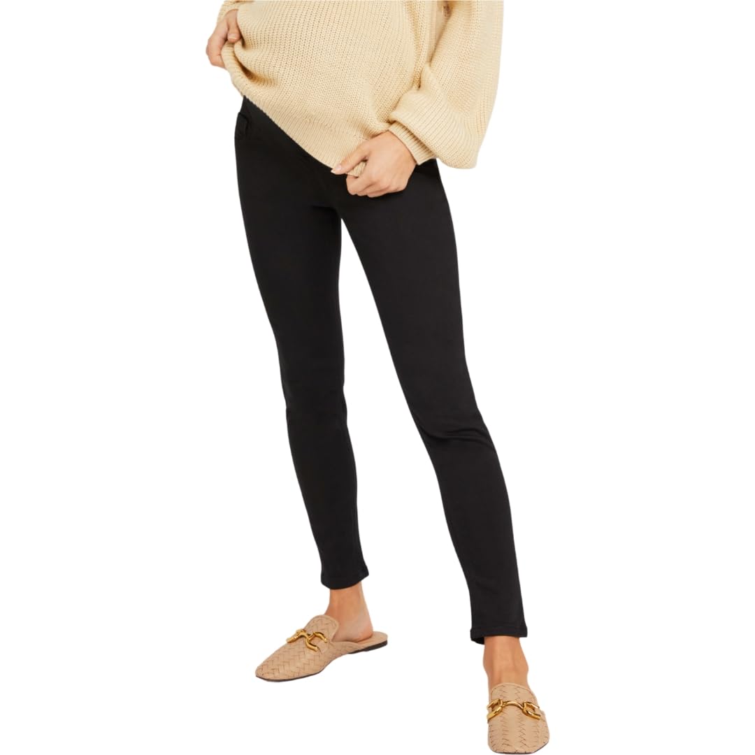 Motherhood Maternity Women's Super Stretch Secret Fit Over the Belly Skinny Jeans - Comfortable Maternity Pants for Pregnancy & Postpartum | Perfect for Work, Casual Wear & Everyday Use