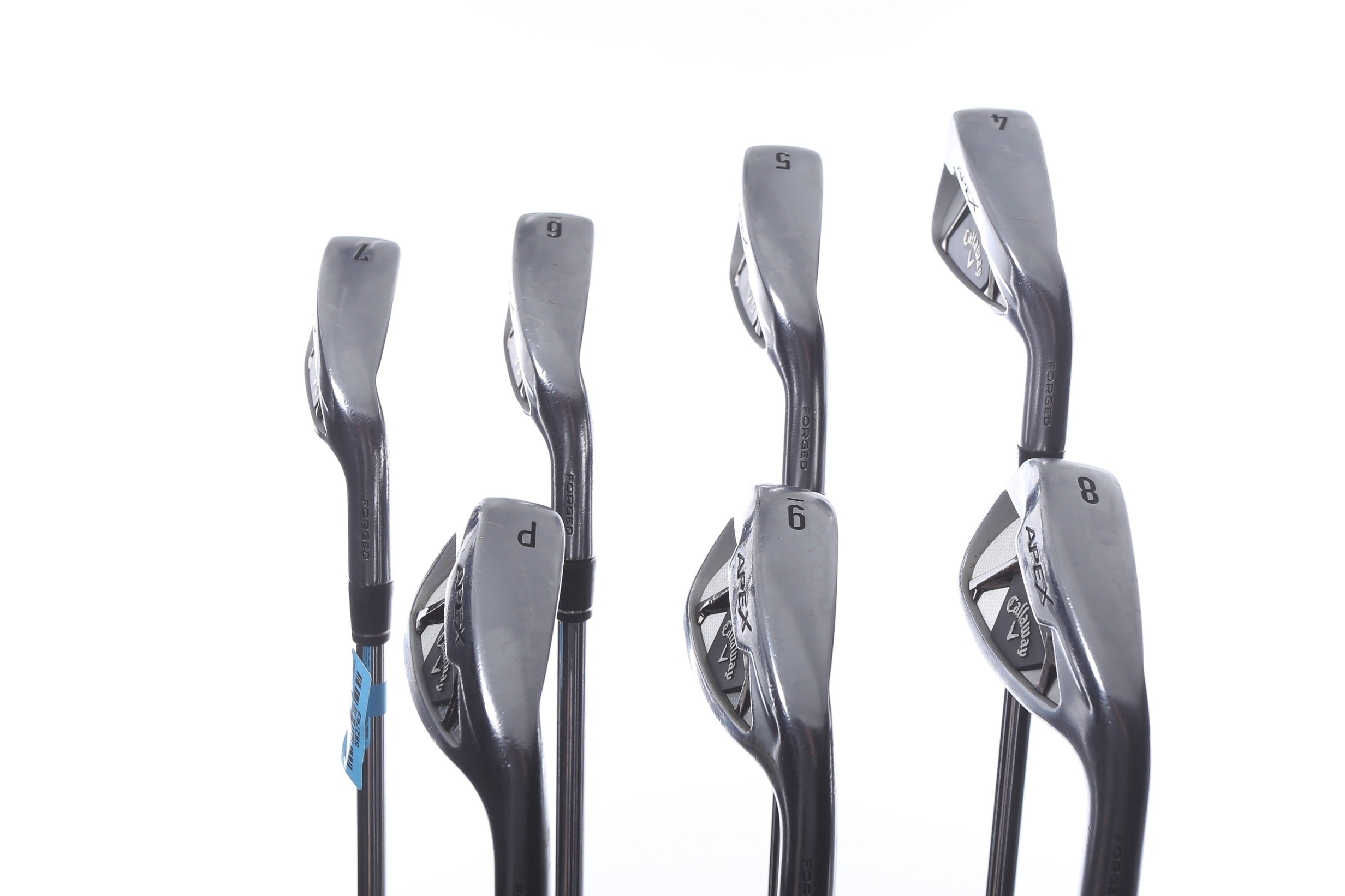 Used Callaway Apex 21 & Apex DCB Combo Iron Set - Right Handed 4-PW Stiff Flex Golf Clubs for Men - Perfect for Mid-Handicap Players on the Course
