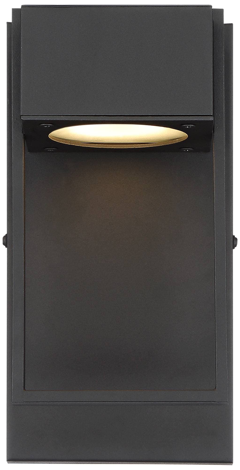 Possini Euro Design Pavel Modern Wall Sconce - Textured Black Hardwired 9.5
