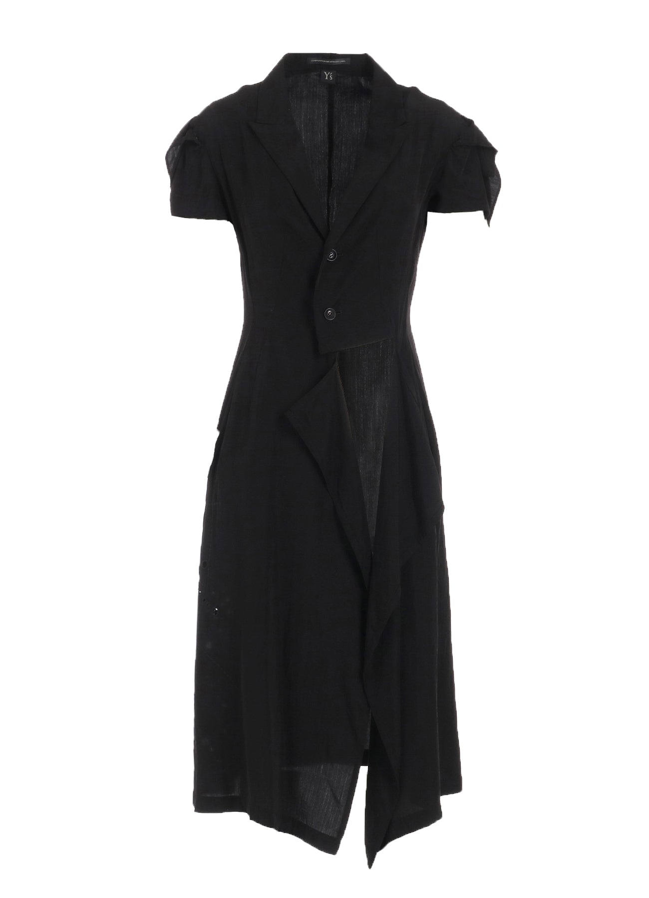 Cupro Dungaree Baller Lace Square Cloth Sleeve Jacket - Stylish Women's Fashion Outerwear for Casual Outings and Office Wear