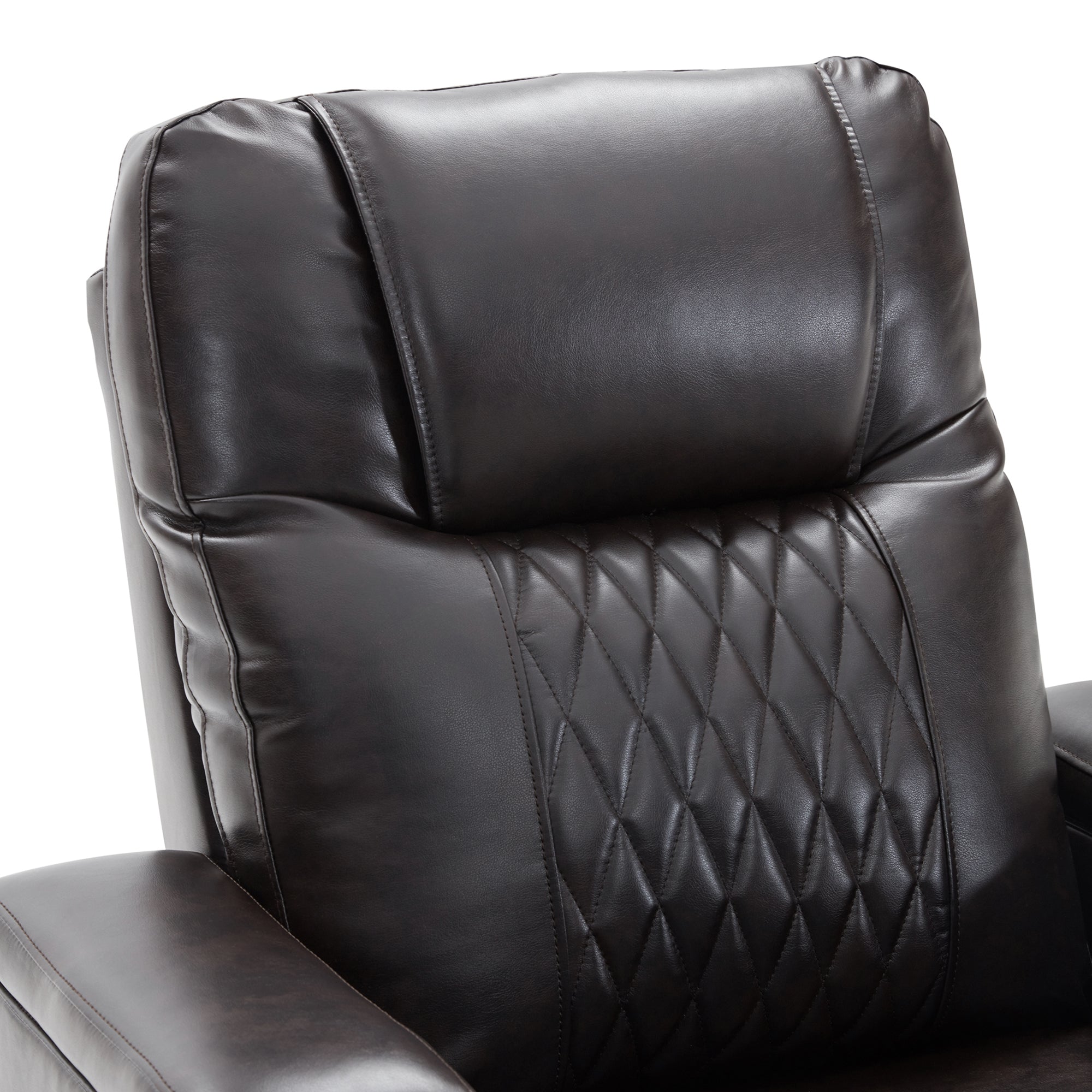 Power Motion Recliner Chair with USB Charging Port, Hidden Arm Storage, 2 Cup Holders & 360° Swivel Tray Table - Black - Perfect for Living Room, Home Theater & Office Relaxation