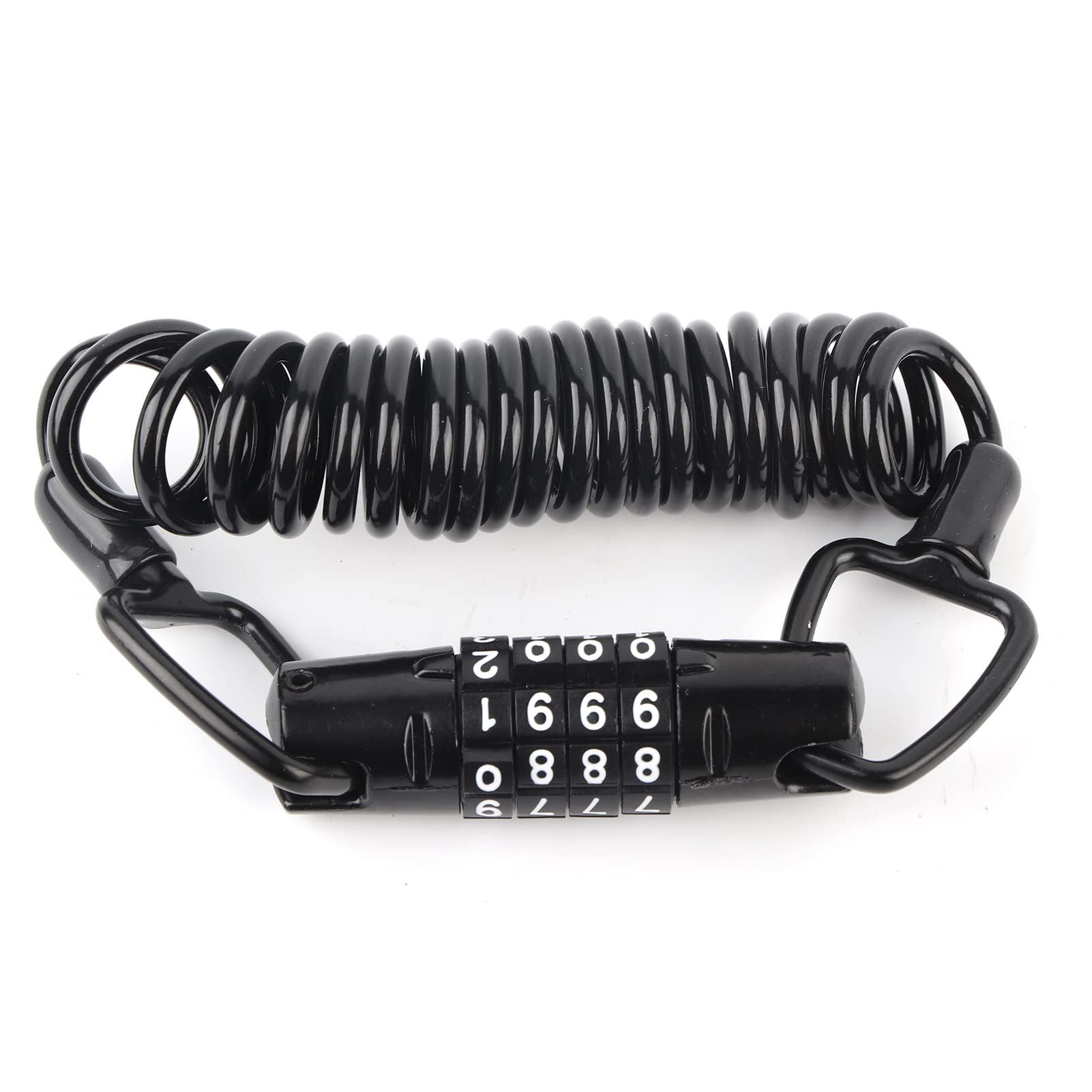 Universal 4-Digit Motorcycle Helmet Lock - Anti-Theft Safety for Wheels & Luggage