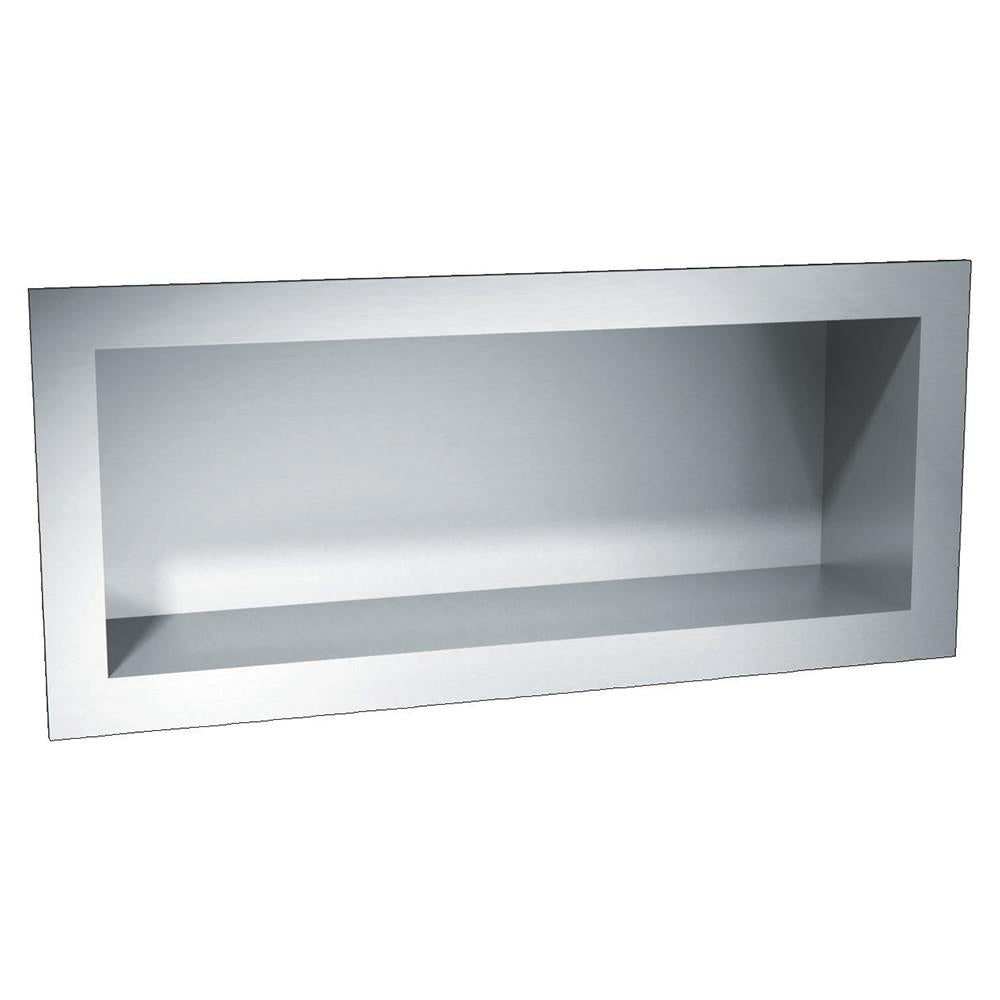 ASI 0412 Recessed Shelf in Satin Finish - Perfect for Bathroom, Kitchen & Closet Storage Organization