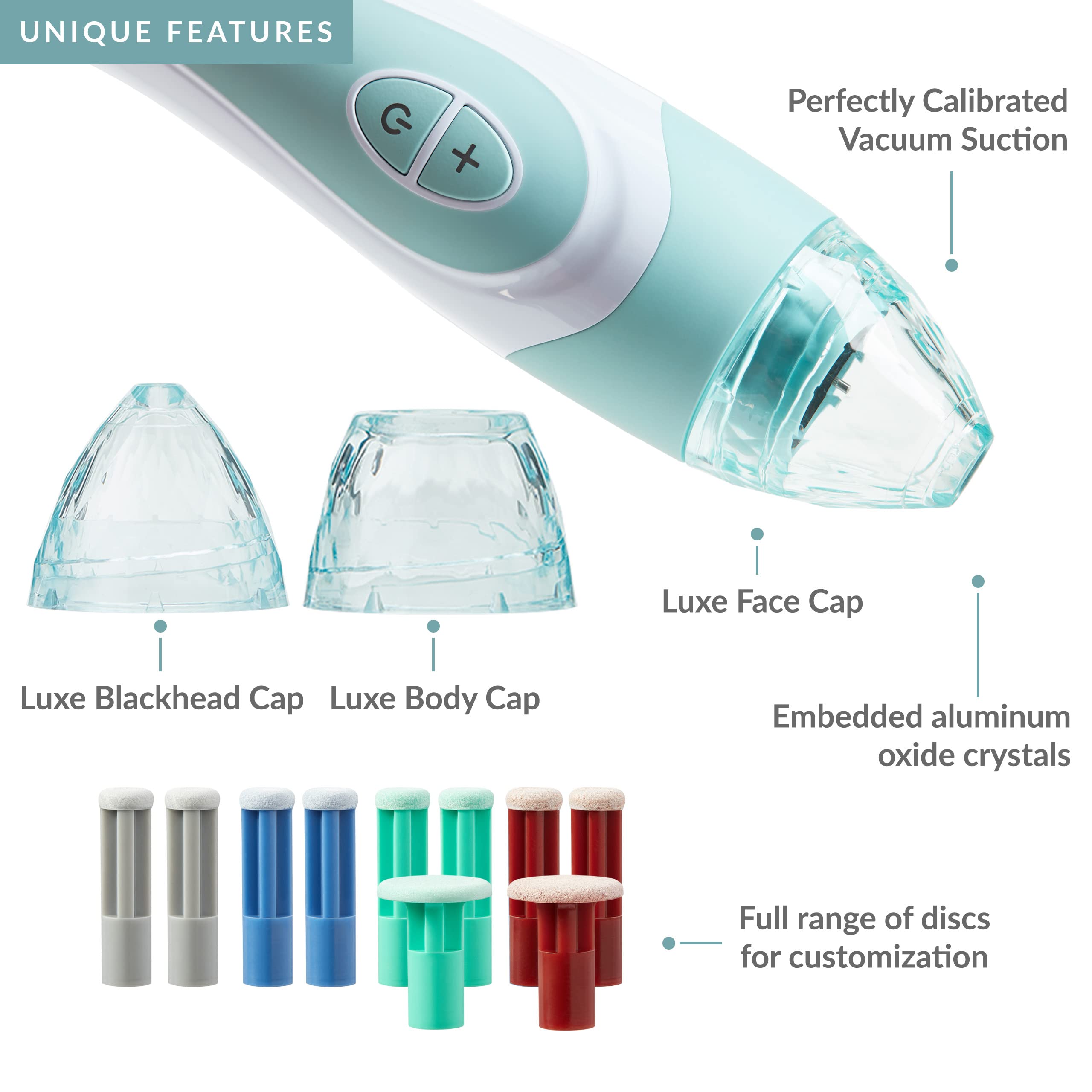PMD Personal Microderm Elite Pro - At-Home Microdermabrasion Device for Face & Body - Exfoliating Crystals & Vacuum Suction Machine - 3 Speed Settings for Glowing Skin - Perfect for Anti-Aging, Acne Treatment & Skin Rejuvenation at Home