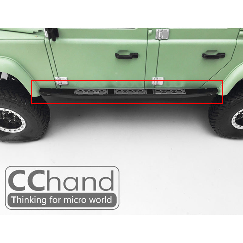1/10 Gelande II G2 D110 RC Rock Crawler Metal Side Pedal Step Spare Parts - DIY Upgrade for Off-Road Crawling & Trail Driving Scenes