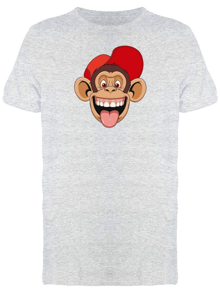 Crazy Chimpanzee Graphic Red T-Shirt for Men | Soft Cotton Casual Tee | Perfect for Streetwear, Parties & Everyday Wear