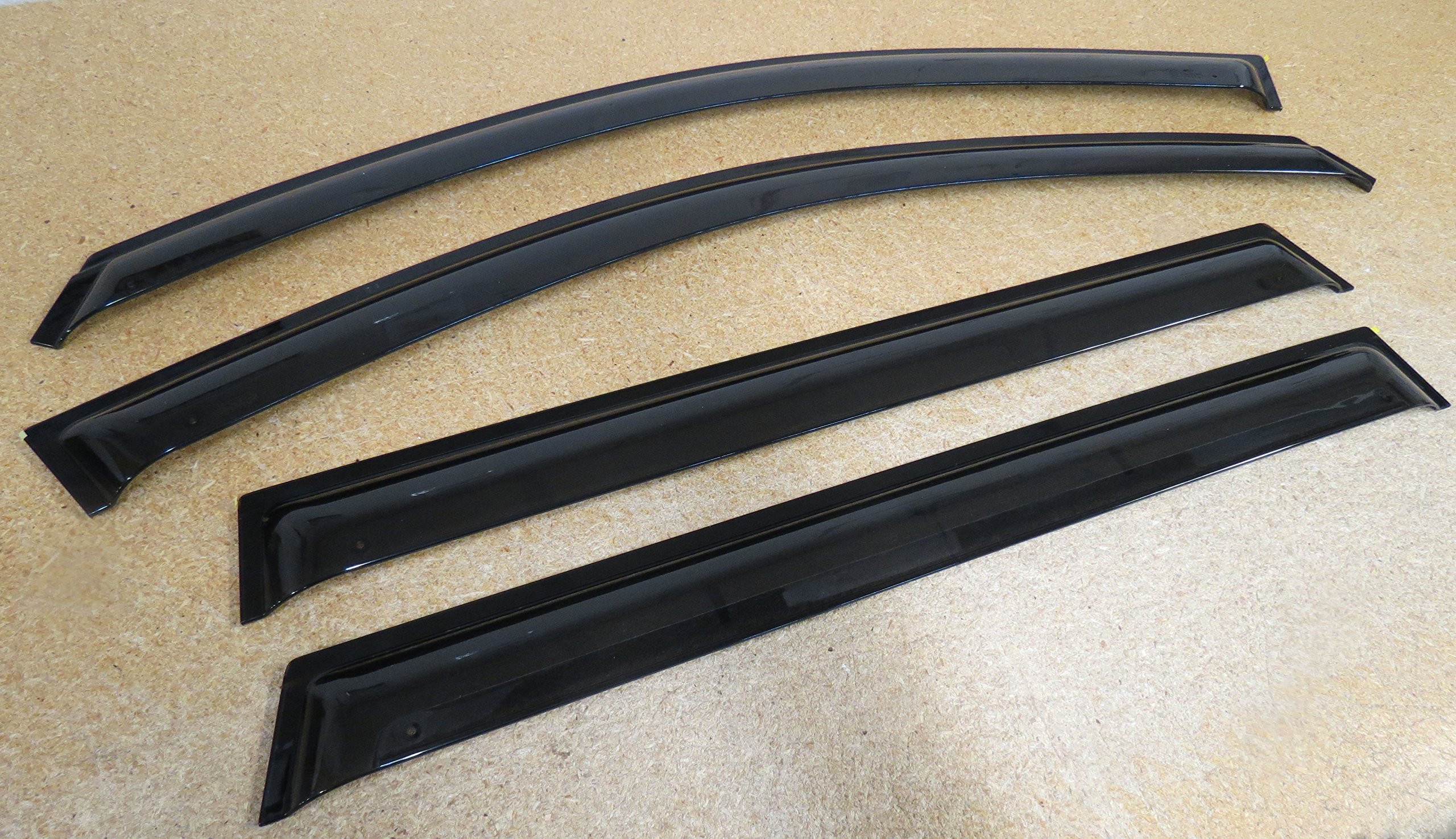 Jeep Cherokee Side Window Air Deflectors - Mopar OEM Replacement Parts - Reduce Wind Noise & Rain Protection for Jeep Cherokee 2014-2023 Models - Perfect for Highway Driving & Outdoor Adventures