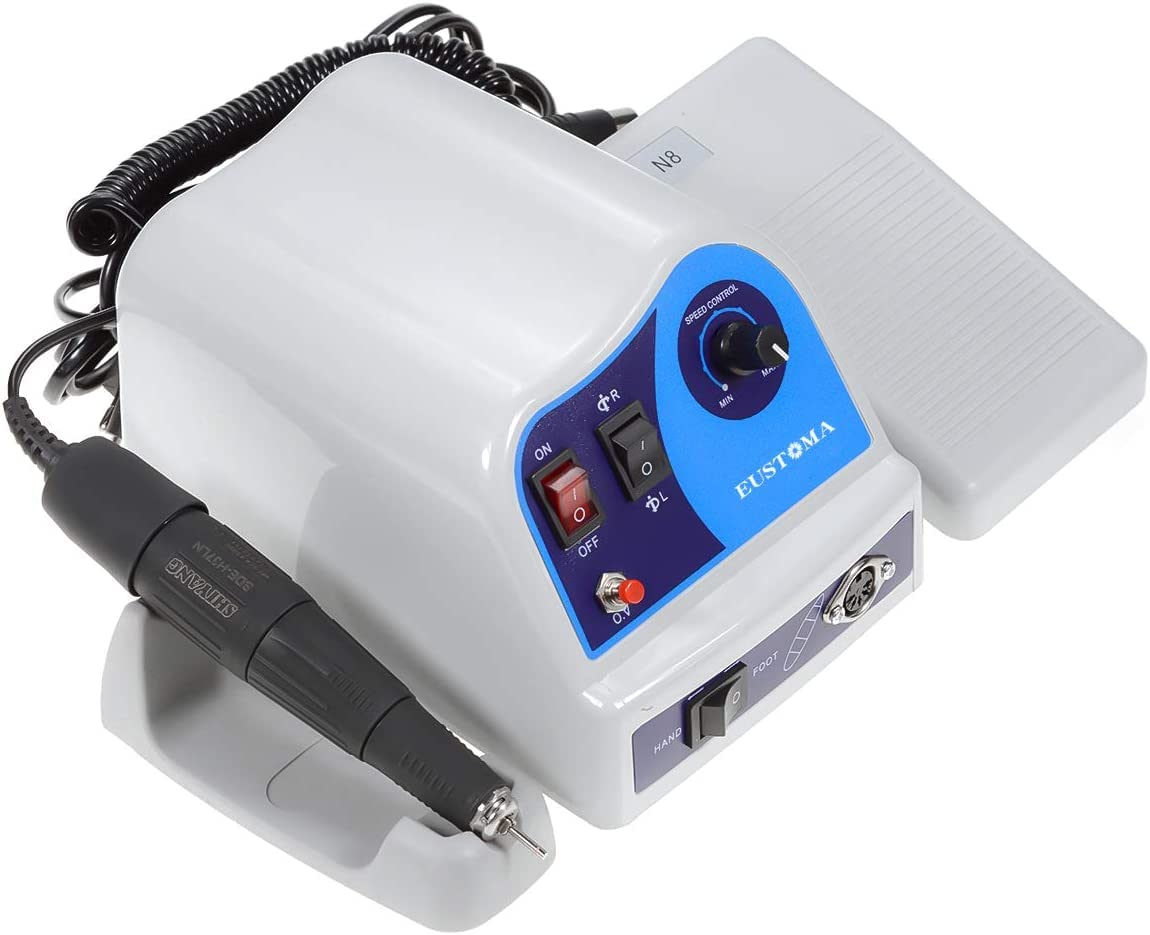 45K RPM High-Speed Micro Grinder Motor with Foot Control - 2.35mm Chuck for Precision Lab Work, Dental, Jewelry Making & Engraving