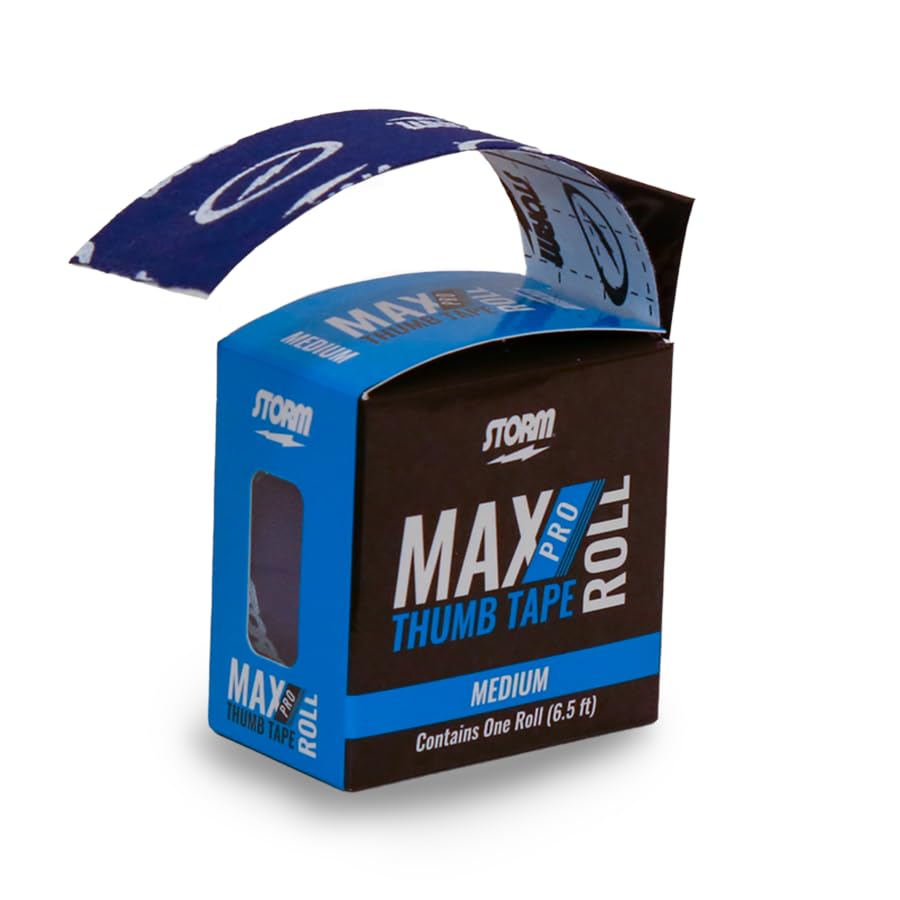 Storm Max Pro Thumb Tape Medium Roll - Blue | Athletic Grip Tape for Weightlifting, Rock Climbing & CrossFit | Prevents Blisters & Enhances Performance