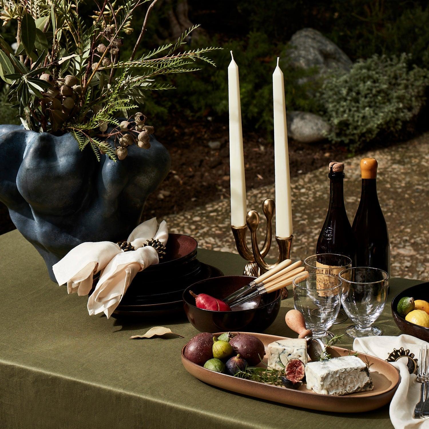 Elegant Terra Dinner Plate Set for Wine Pairing - Perfect for Fine Dining, Dinner Parties & Special Occasions