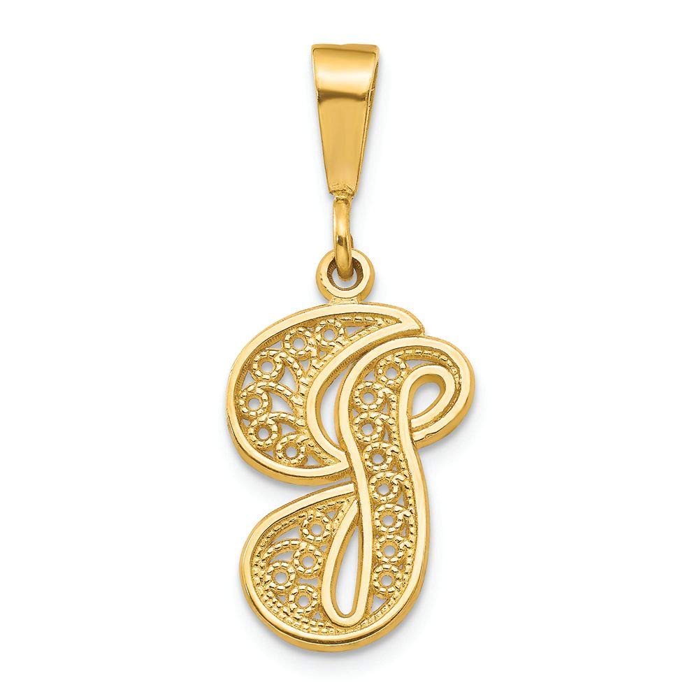 14K Yellow Gold Initial G Charm Pendant - Personalized Letter Necklace for Women - Elegant Gift for Birthday, Anniversary & Valentine's Day - Perfect for Layering & Everyday Wear