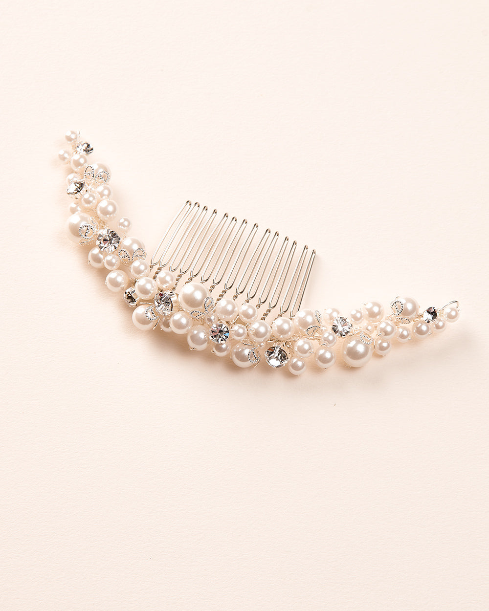 Bianca Pearl Hair Comb - Elegant Bridal Hair Accessory for Weddings, Prom & Special Occasions