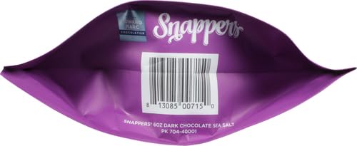 Edward Marc Snappers Sweet Caramel & Pretzel Clusters - Crunchy Dark Chocolate Covered Pretzel Snacks with Sea Salt - Perfect for Parties, Gifts & Family Snacking - 6oz (1 Pack)