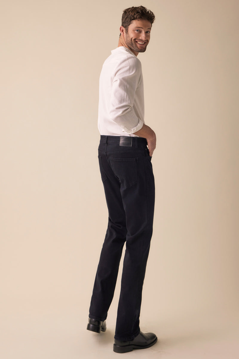 Tom Black Straight Fit Jeans for Men - Classic Slim Denim Pants for Casual Wear & Everyday Style