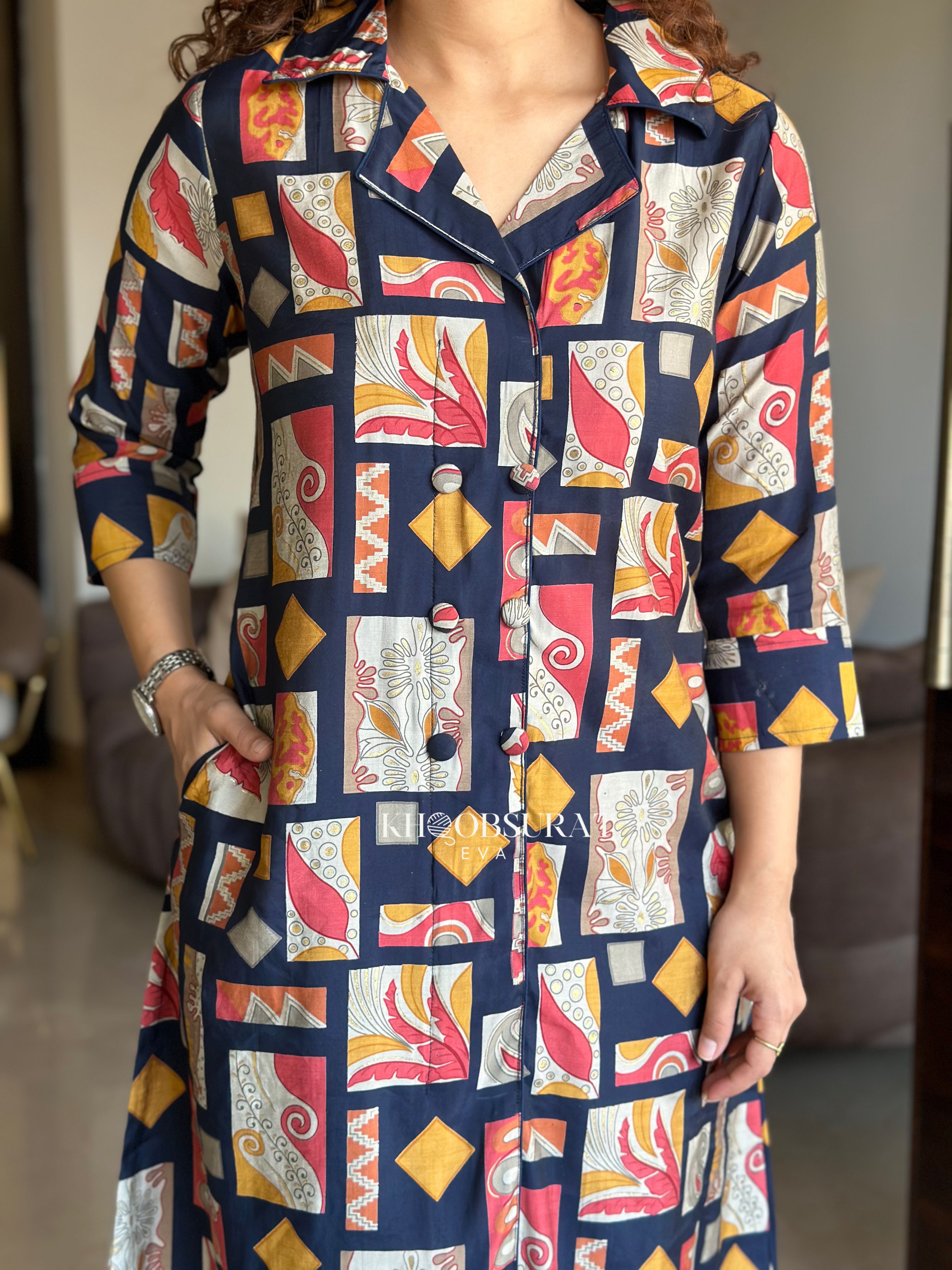 Stylish Indigo Dreams Blue Kurta Set for Women | Traditional Indian Ethnic Wear | Perfect for Festivals, Weddings & Casual Outings