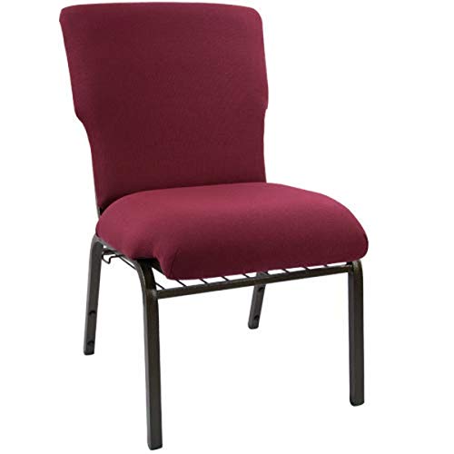 Maroon Fabric/Gold Vein Frame