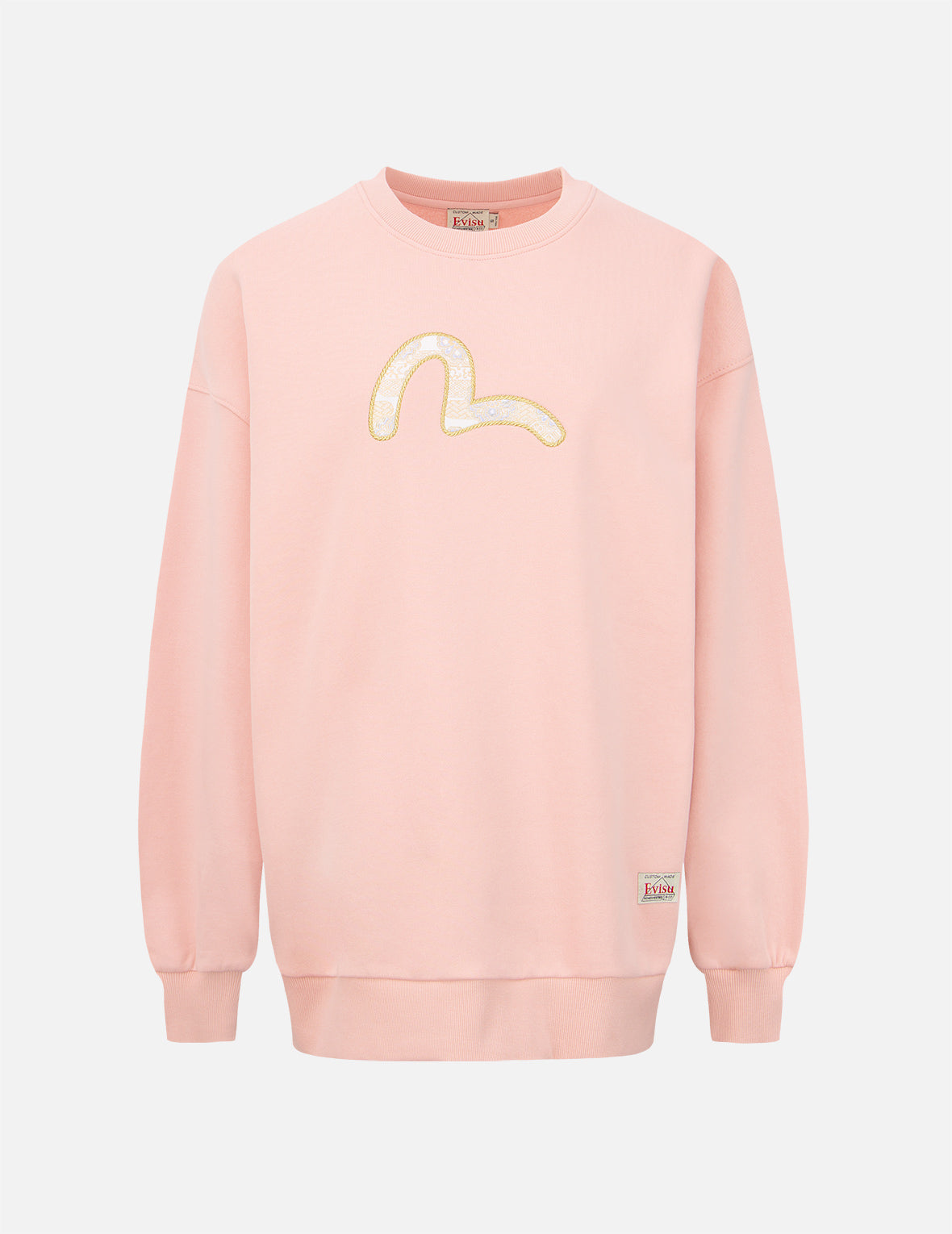 Stylish Brocade Seagull Appliqué Sweatshirt for Women - Trendy Embellished Pullover for Casual Wear & Fall Fashion