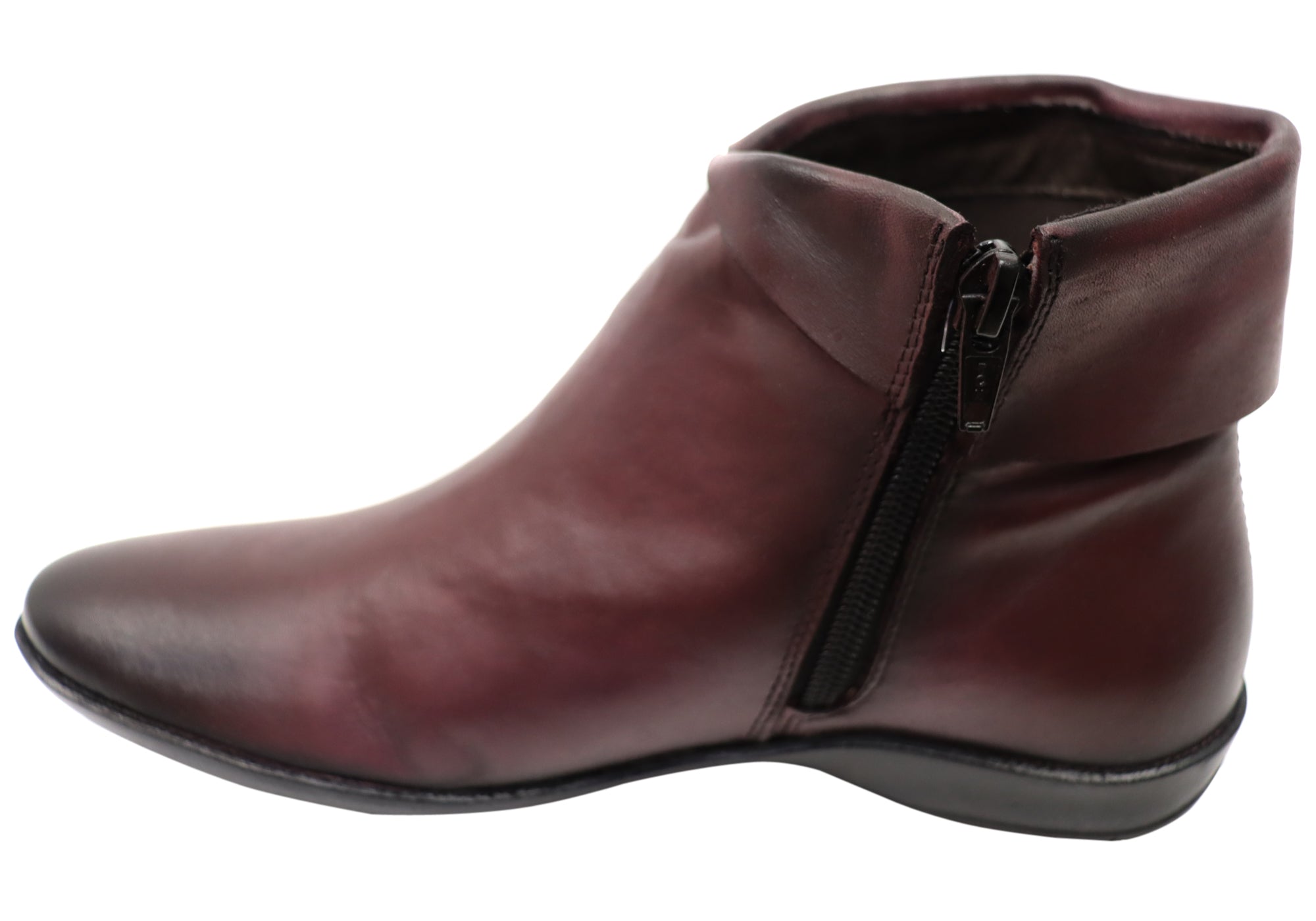 Perlatto Lotty Women's Comfortable Leather Ankle Boots - Made in Brazil - Stylish & Durable for Work, Travel & Everyday Wear