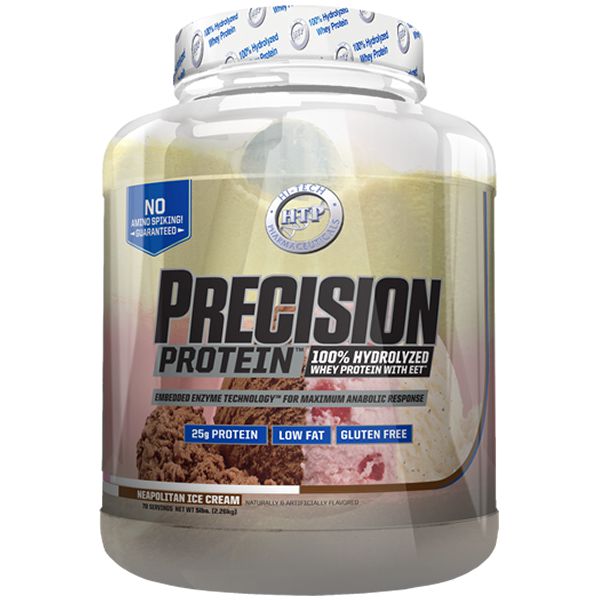 Hi Tech Pharmaceuticals Precision Protein Powder - Premium Whey Protein Isolate for Muscle Growth & Recovery - Ideal for Post-Workout, Weight Training & Fitness Enthusiasts