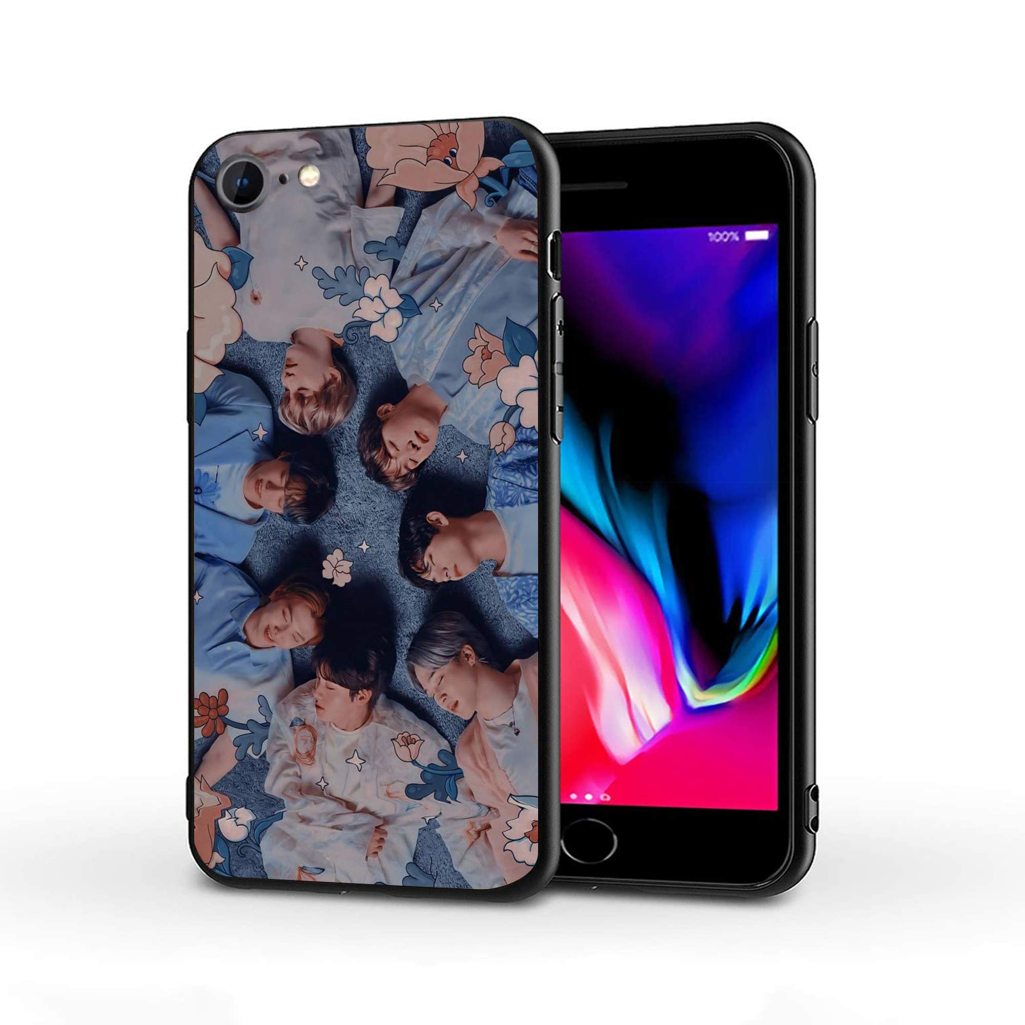 Premium Shockproof TPU Phone Case for iPhone 7/8/SE (2020) - Slim Protective Cover with Anti-Scratch Technology | Perfect for Daily Use, Travel & Outdoor Activities (BTS-2)