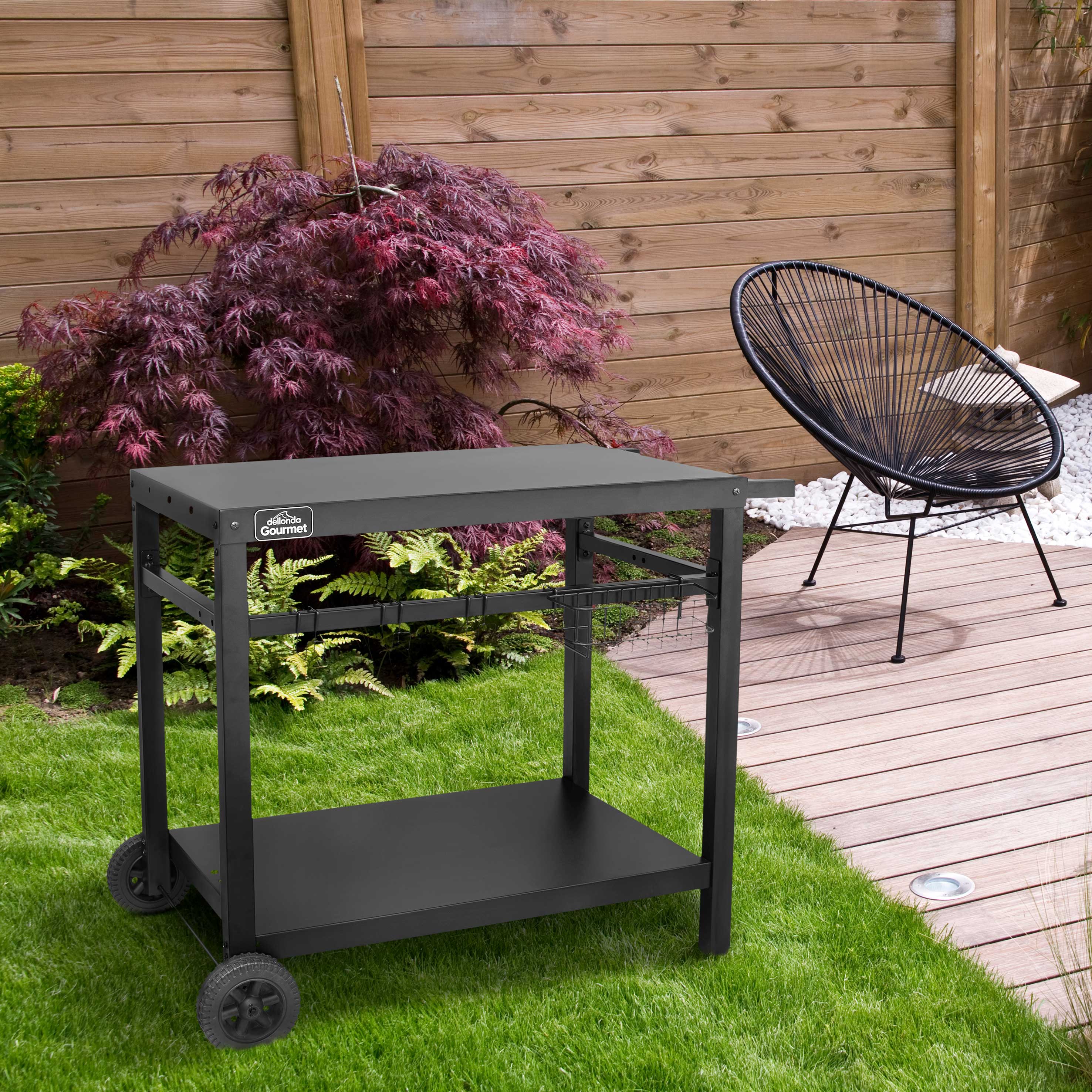 3 Burner Portable Gas Griddle 7.5kW Outdoor BBQ Grill with Cover & Rolling Cart - Perfect for Backyard Cooking, Camping, and Tailgating Parties - DG250 Model