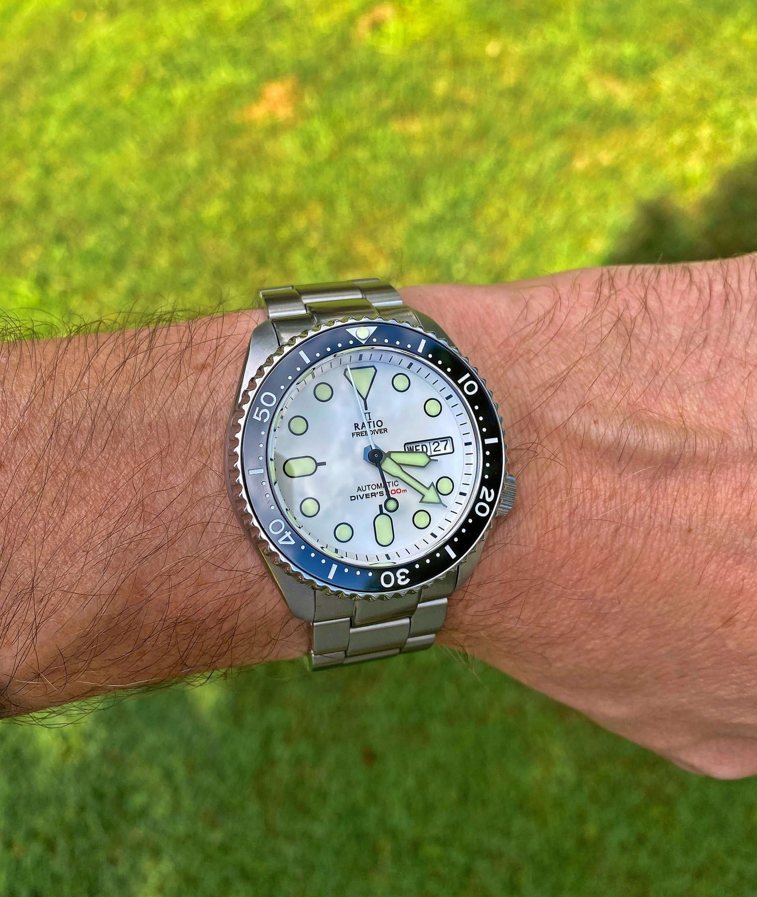 RATIO FreeDiver Automatic Diving Watch for Men - 200M Water Resistant, Sapphire Crystal, Professional Dive Watch | Perfect for Scuba Diving, Snorkeling & Water Sports