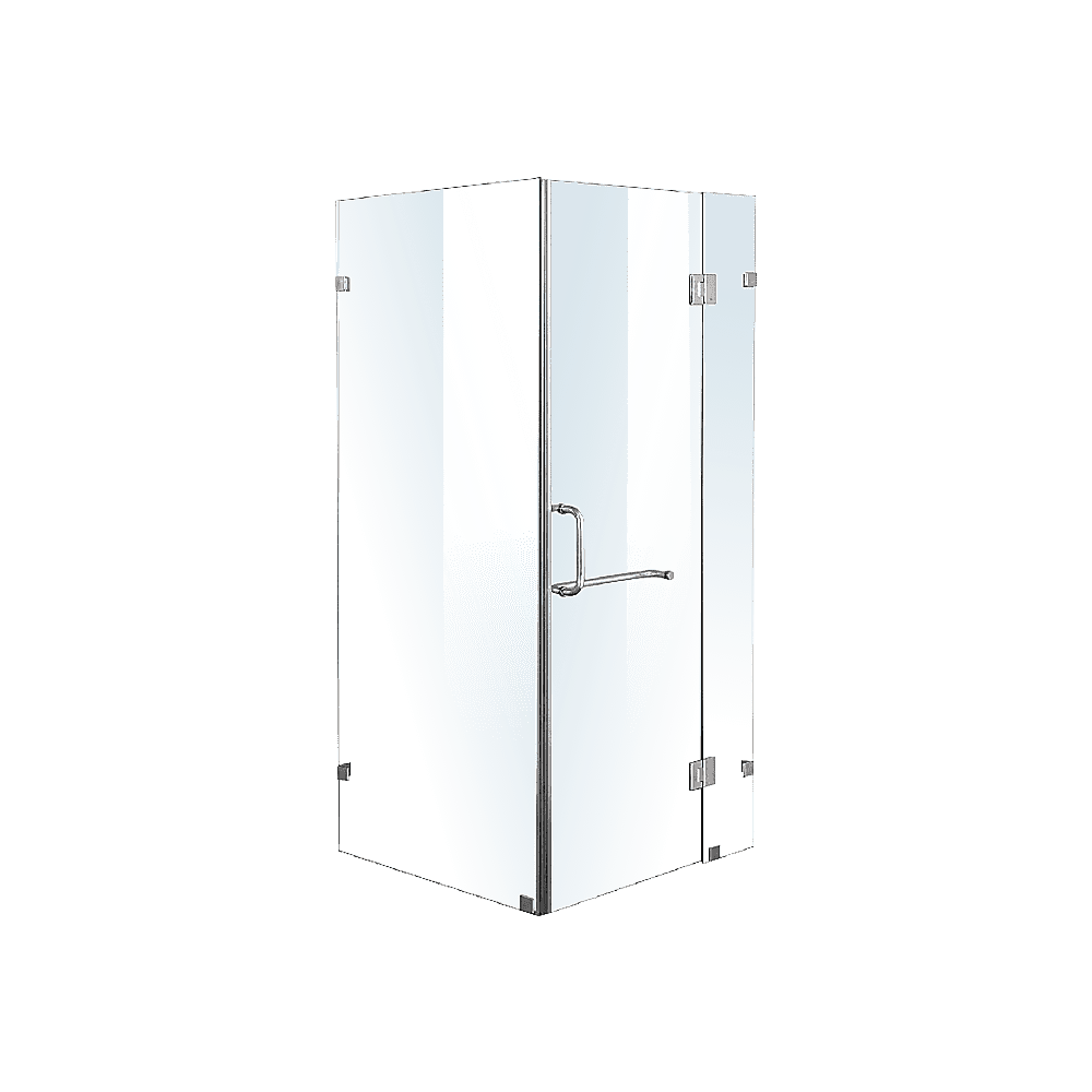 Frameless 10mm Glass Shower Screen 43.3