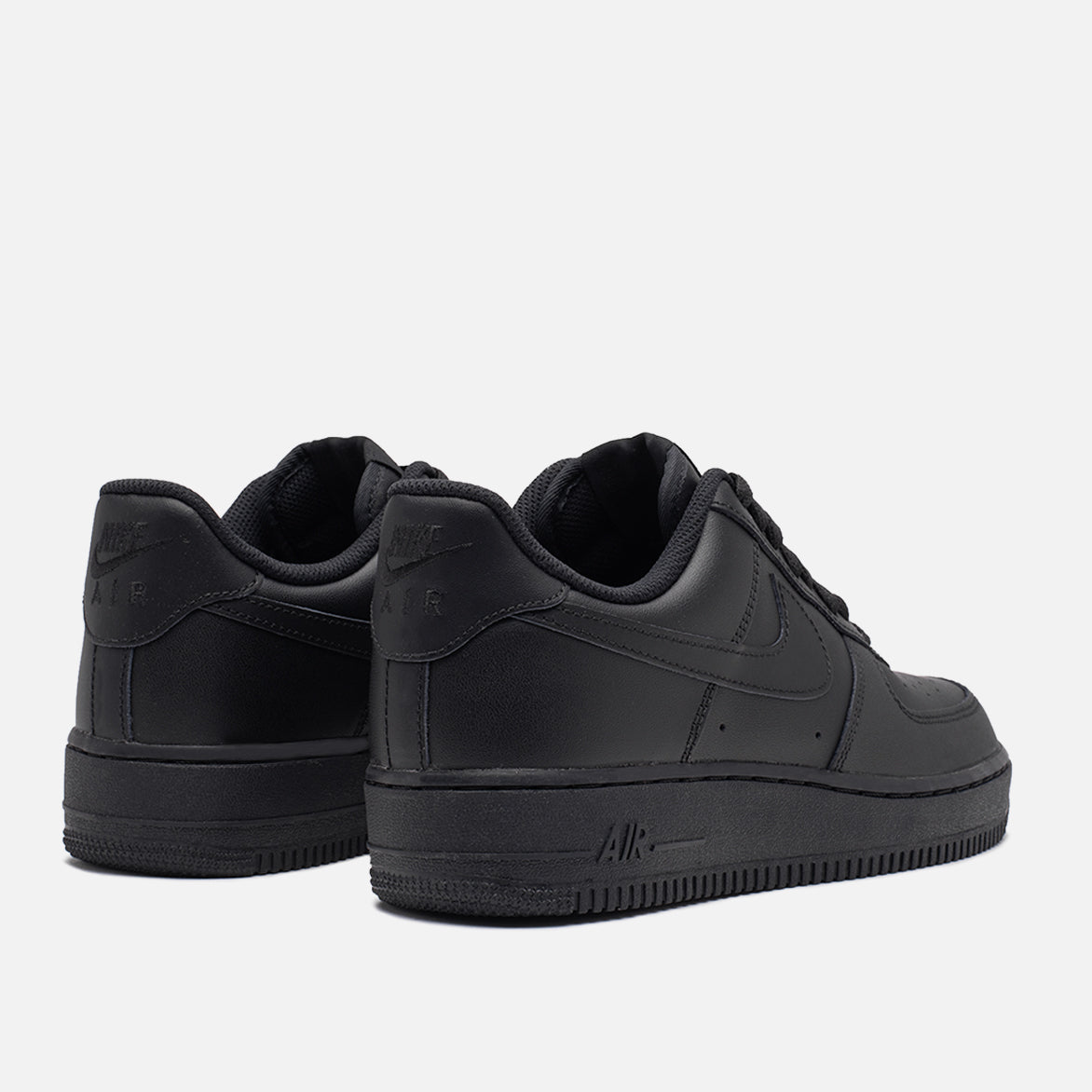 Nike Air Force 1 Low '07 Men's Sneakers - Black/Black - Casual Basketball Shoes for Streetwear & Everyday Wear